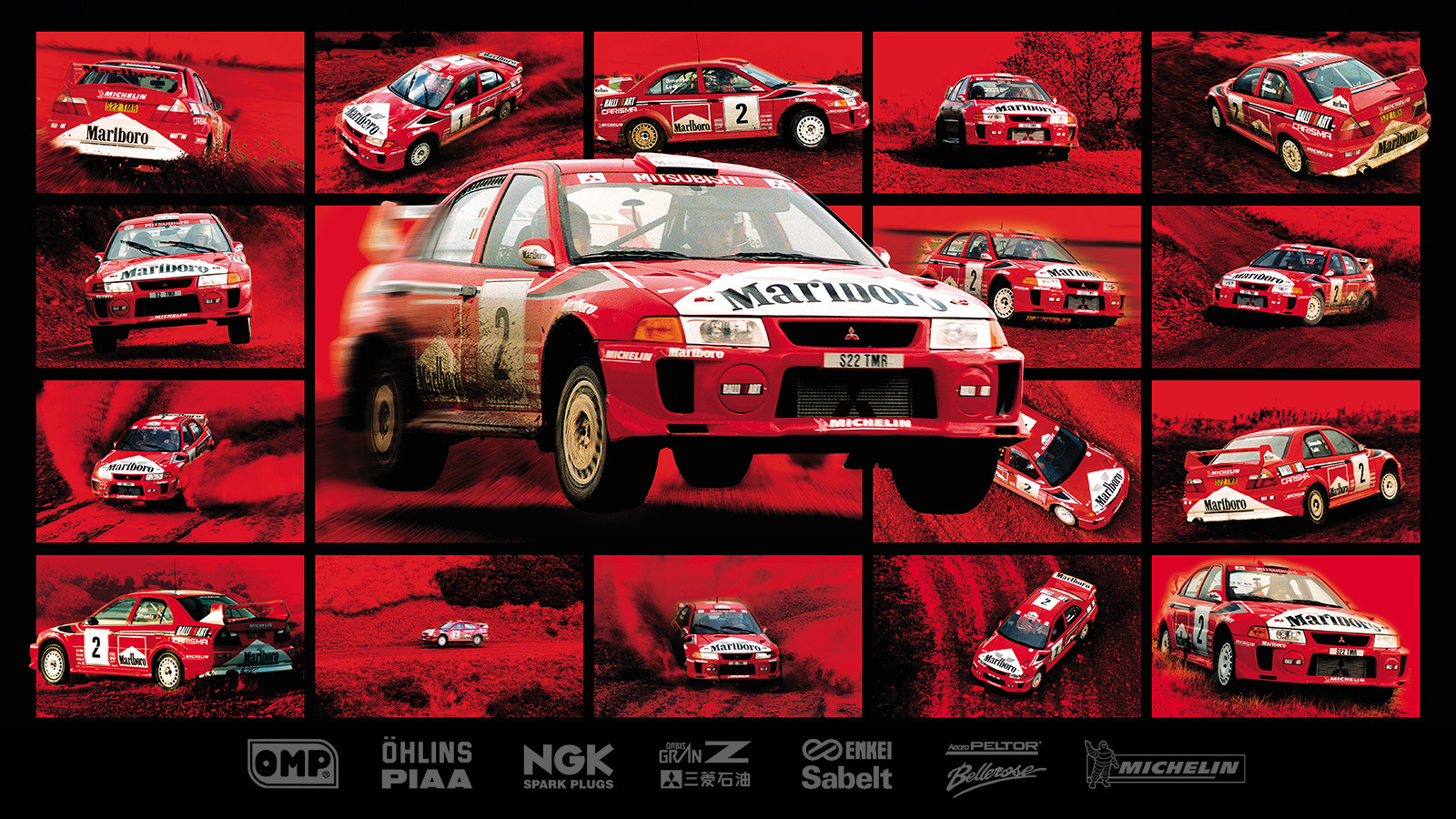 WRC Mitsubishi - Marlboro - Ralliart original branding